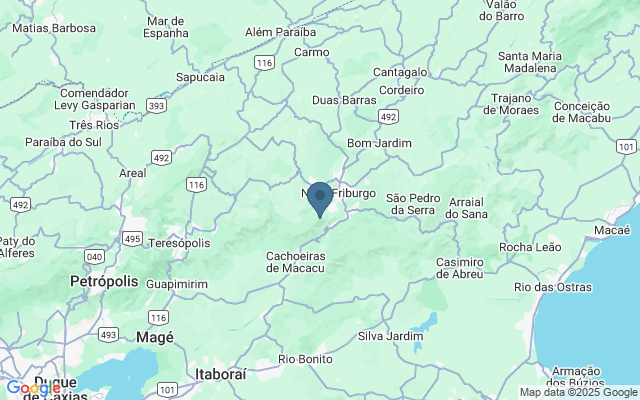 Kaart met locatie Nationaal Park Serra dos rgos